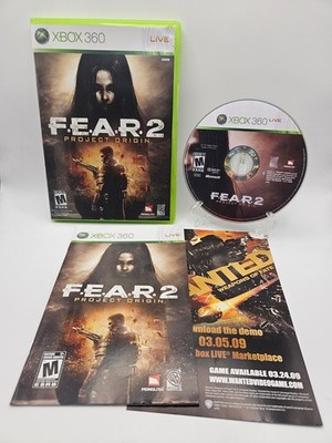 F.E.A.R. 2: Project Origin (Microsoft Xbox 360) Complete W/Insert - Tested FEAR2