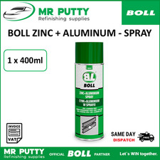 ZINC & ALUMINIUM SPRAY  400ml Protection Anti Corrosion PRIMER Fast Drying BOLL