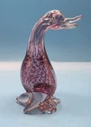 Vintage 4.5 Inch Murano Glass Duck Goose Handblown Figurine Paperweight