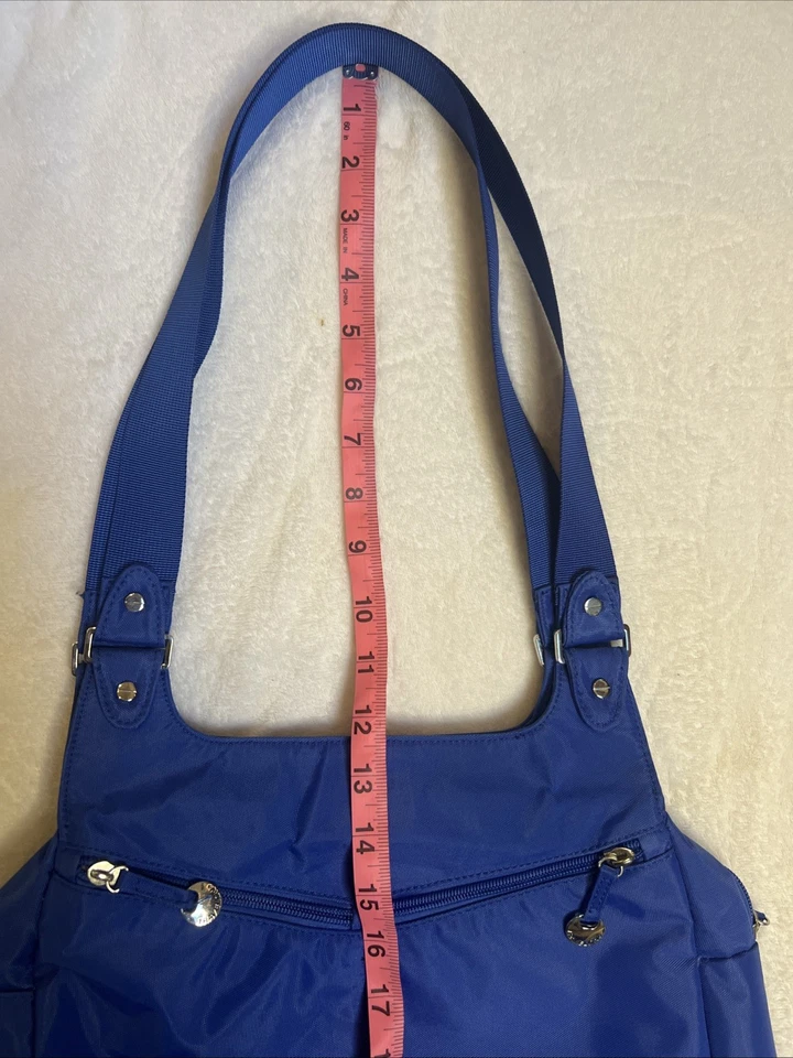 Cartera Travelon antirrobo 2014 nunca usada azul cobalto Foto 3 de 4