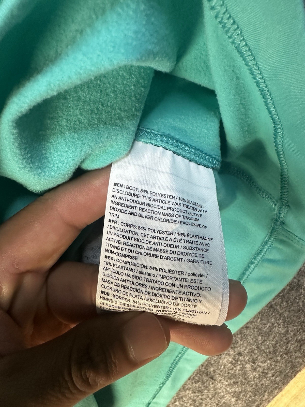 ARC'TERYX Arcteryx Zoa Giacca Donna Felpa con Cappuccio Mezza Zip Blu Teal Logo Tg S P