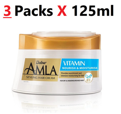 Dabur Amla With Vitamin B5 NOURISH & MOISTURISE ( 3 Packs X  125ml )