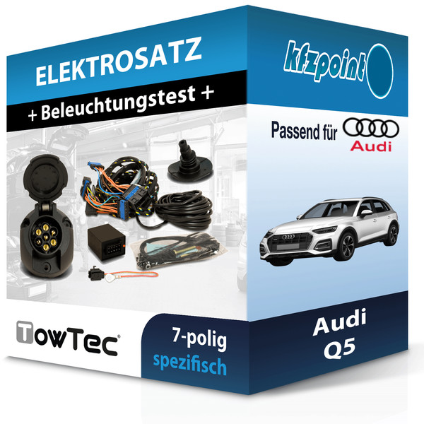 für Audi Q5 05.2016-Jetzt Towtec E-Satz 7Polig Fahrzeugspezifisch Elektrosatz-image