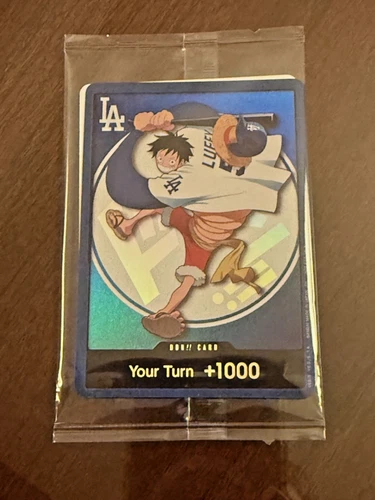 2026 ONE PIECE LOS ANGELES DODGERS MONKEY D LUFFY DON CARD PROMO 7/2/26 SEALED
