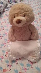 New Baby Gund Animated Peek-A-Boo My First Teddy Bear Plush Stuffed Animal. NWT
