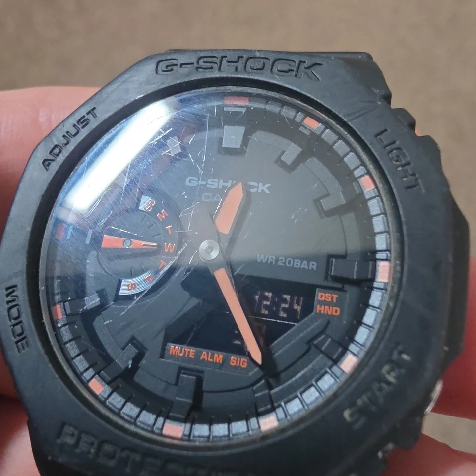 Casio G-Shock GA-2100-1AER Black Analog Digital Watch – Box & Papers, photo 2 of 5
