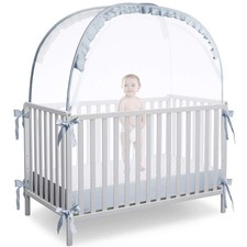 Crib Tent, Crib Net to Keep Baby in, Breathable Pop Up Crib Tent Canopy Keep ...