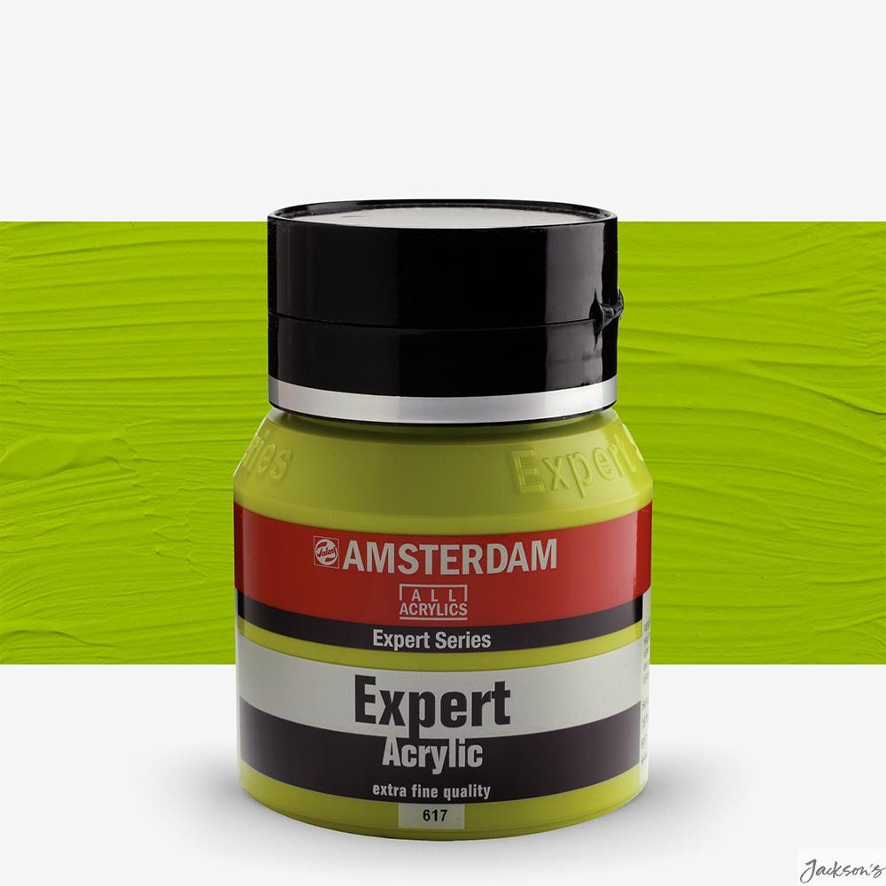 Royal Talens Amsterdam Expert Acrylic Paint 400ml Tube Yellowish Green PG7 PY74