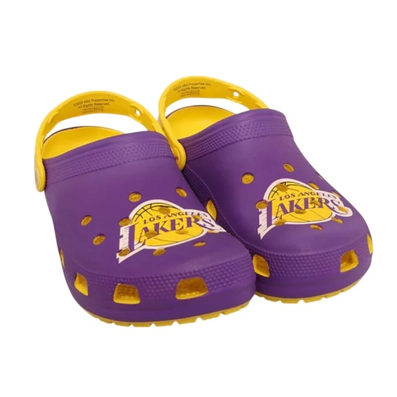 CROCS Mens NBA Los Angeles Lakers Clog US 10 EU 43.5 Purple Yellow NWT