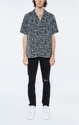 KSUBIHeroism text-print tencel shirt