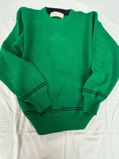 Vintage 100% Cotton Green Knit Sweater