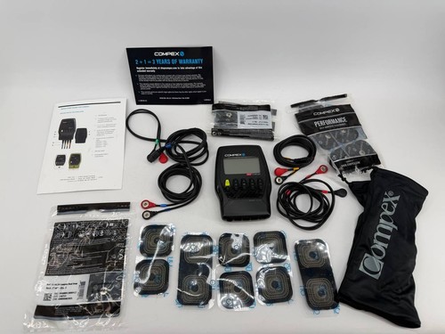 Compex Sport Elite TENS Muscle Stimulator Unit Kit Untested Accessories