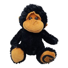 Goffa Monkey Gorilla 10  Plush Stuffed Animal Toy Black Brown Wild Animal Jungle