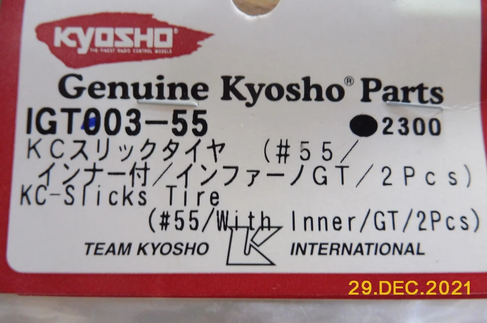 1:8 Kyosho IGT 03-55  KC-Slick Tire - Bild 3 von 4