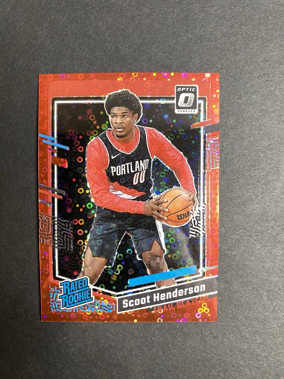 2023-24 Optic - Rated Rookie Scoot Henderson #239 Red Fast Break Prizm /75 (RC)