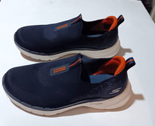 Jackshibo Men's Slip-On Shoes Orthopedic Arch Support 9.5 M Black Wide Toe