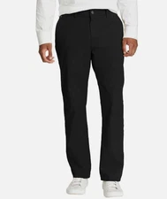 Eddie Bauer Men’s Canvas Utility Stretch Pants, Black, Size 30x32