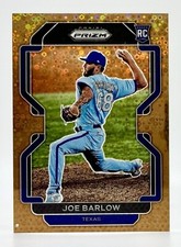 2022 Panini Prizm Bronze Donut Circle #96 Joe Barlow RC 13/40 Texas Rangers