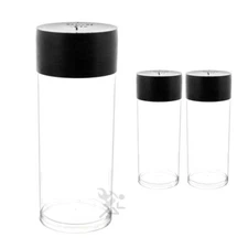 OnFireGuy 3pcs Black Capsule Storage Tubes Holds Air-Tite "H" Coin Holders
