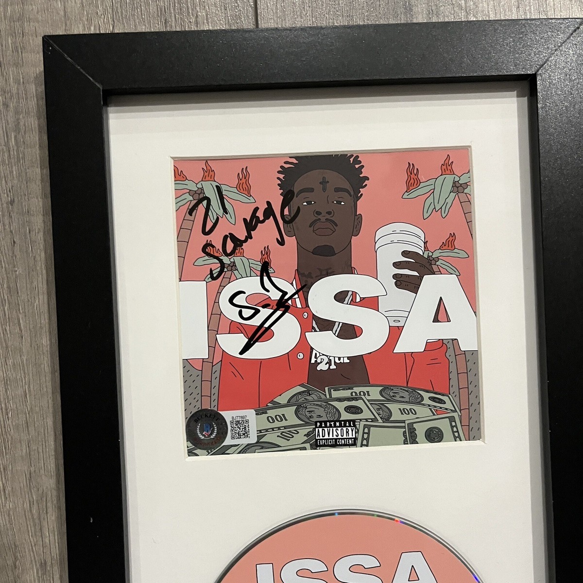 21 Savage Signed Autographed Framed ISSA CD Beckett COA Rap | eBay