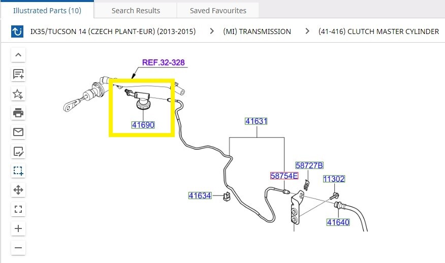 HYUNDAI IX35 CLUTCH REGULATOR 416902S905 eBay