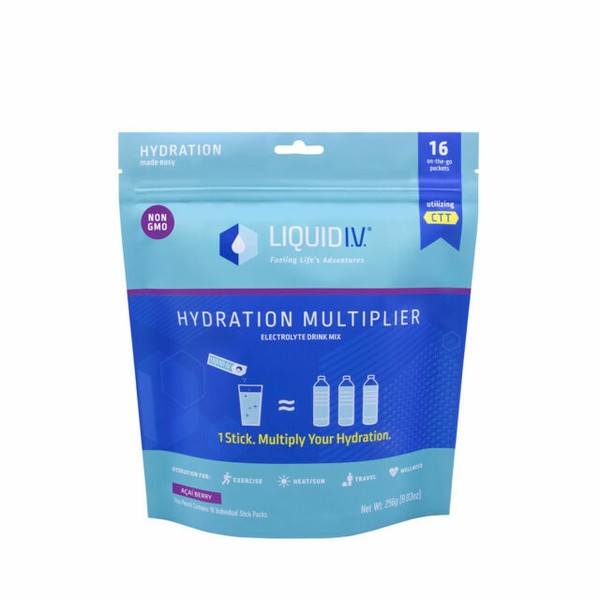 Liquid Iv Electrolyte Powder Berry Flavor Hydration Drinking Mix Pack