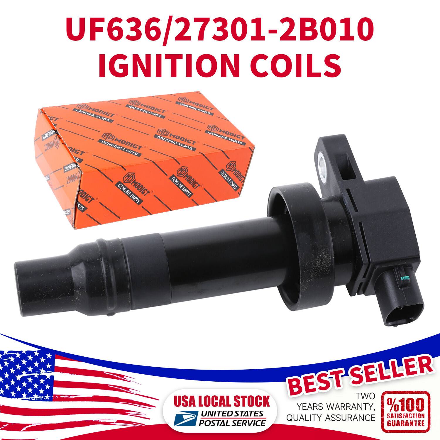 High Performance Ignition Coil for 2010-2012 Kia Soul 1.6L L4 Engine UF636