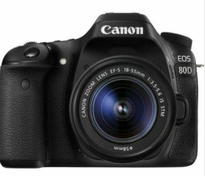 USED Canon EOS 80d Digital SLR Camera With 18-55mm Is STM Lens