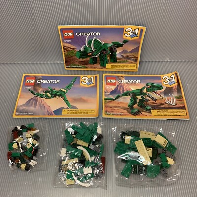 LEGO 3-in-1 Creator Set 31058 Mighty Dinosaurs, Complete w/ Sealed