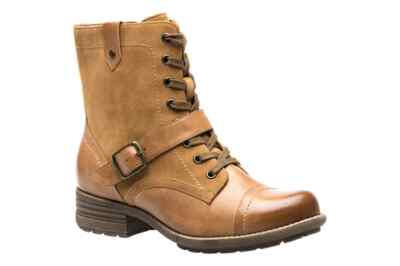 ABEO Women's VERITY Leather Boot Neutral Arch Support Buckle Strap Zip Lace  New