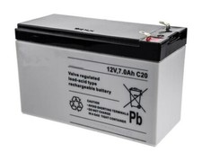 Professional 12V 7Ah Rechargeable Battery For Security Systems, Intruder Alarms