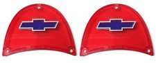 New Bowtie Blue Dot Tail Light Lens Set For 1957 Chevy 150 210 Nomad Bel Air