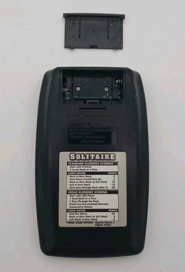 Klondike Solitaire Electronic Handheld Travel Game Big Screen Model