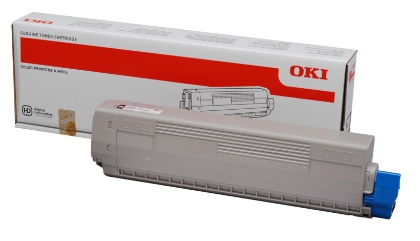 OKI C822BK NERO 44844616 ORIGINALE TONER PER OKI C822,C822N,C822DN CAPACITA' 7.0