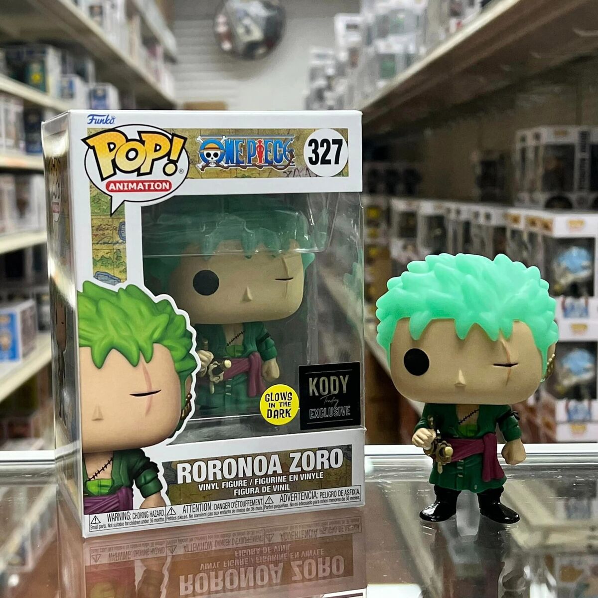 Funko POP Animation One Piece - Roronoa Zoro green