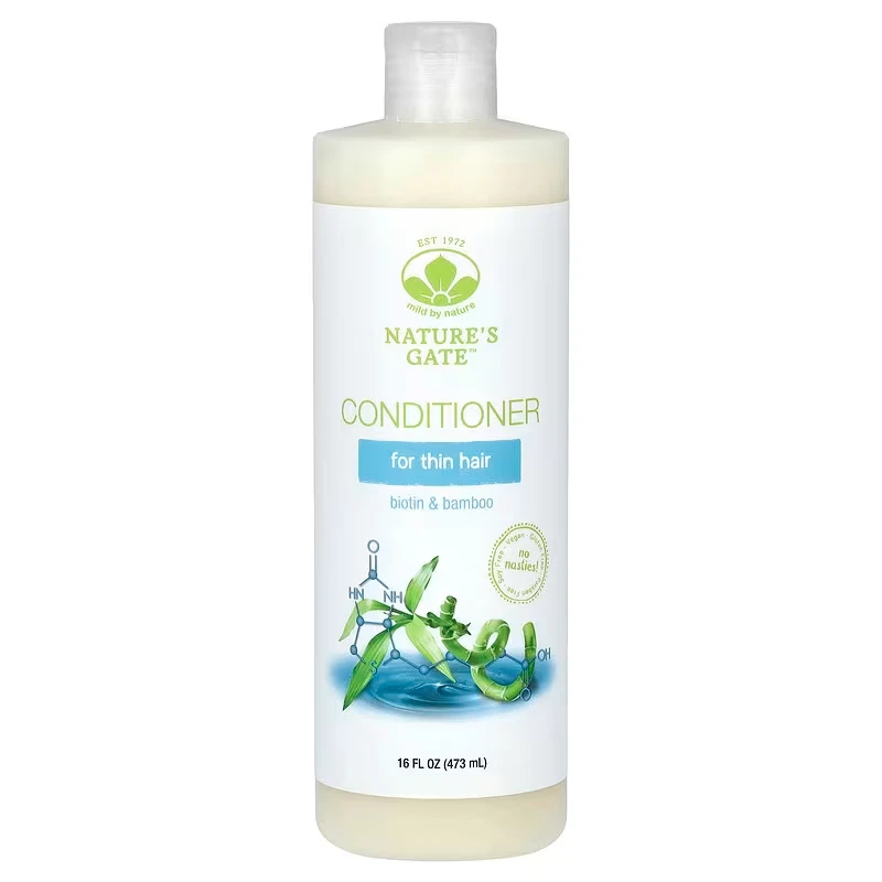 Champú y acondicionador de biotina y bambú Mild By Nature's Gate para cabello fino Foto 3 de 4