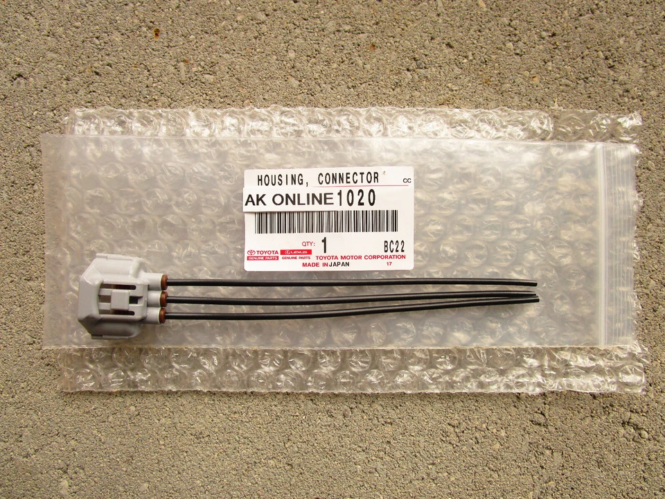 FITS 07 - 14 TOYOTA FJ CRUISER FRONT TURN SIGNAL LIGHT PIGTAIL CONNECTOR OEM NEW Foto 2 de 4