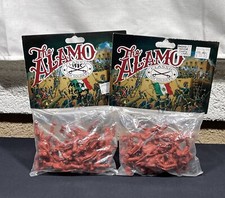 CTS The Alamo Mexican Cavalry Toy Soldier Red LOT OF 2 Bags