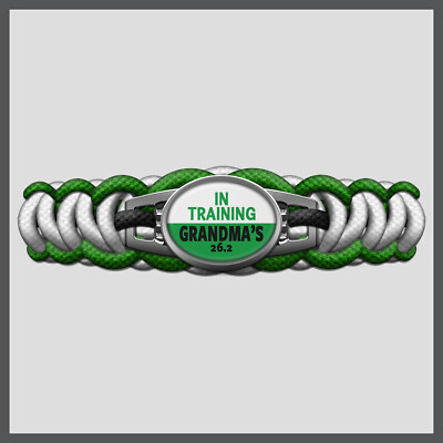 Handcrafted Grandma's Marathon 26.2 In Training Paracord Charm Bracelet