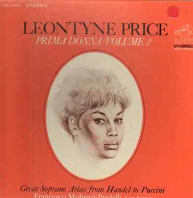 LP Leontyne Price Prima Donna/Volume 2: Great Soprano Arias From Handel To Pucc