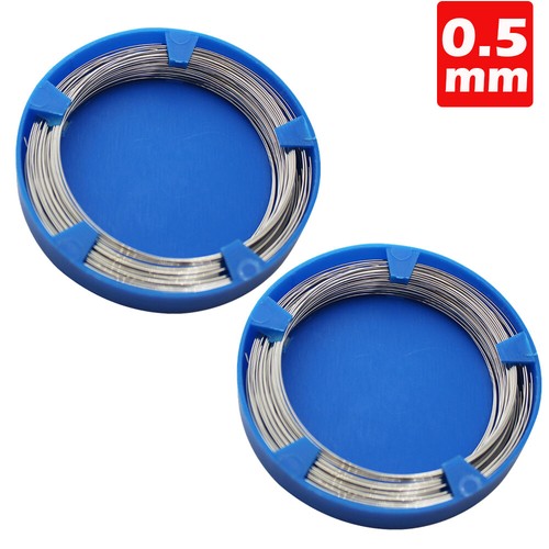 2x Alambres de acero inoxidable 0,5-1,8 mm Instrumentos quirúrgicos de ortodoncia dental Alambres - Imagen 8 de 17