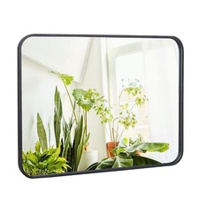 22" x 30" Wall-Mounted Wall Rectangular Wall Mirror Metal Frame Bathroom Indoor