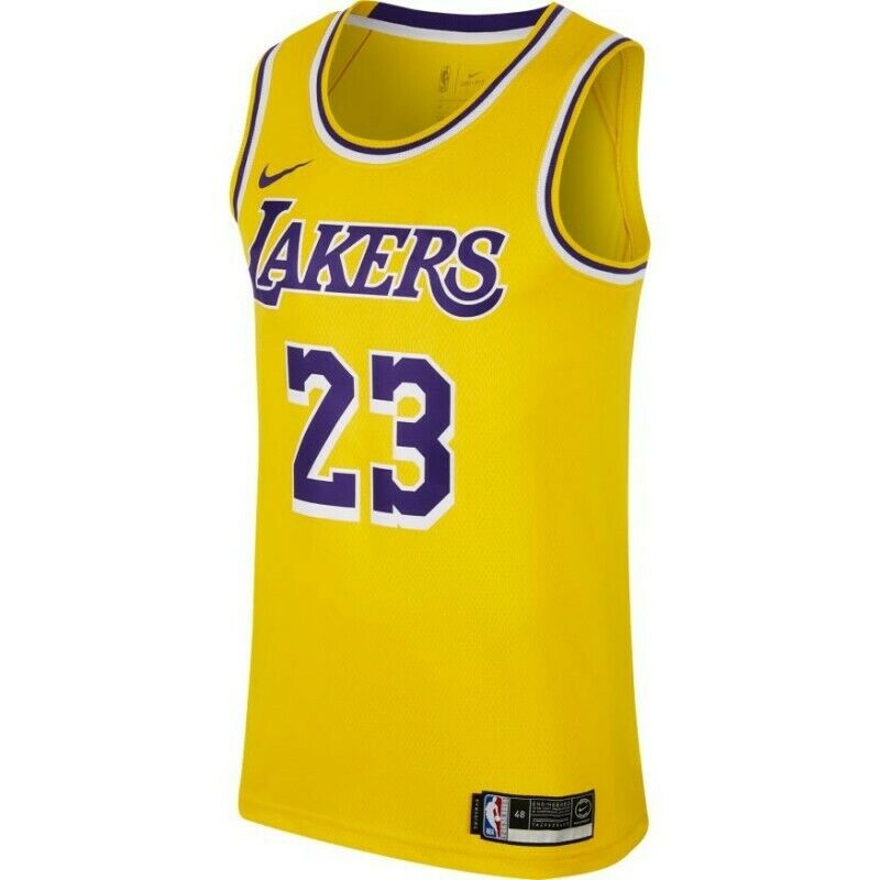New Men's Nike NBA Lakers Lebron James Icon Edition Jersey Size XXL NWT | eBay