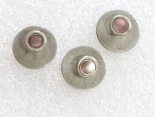 VINTAGE 3/16" MOP MOTHER OF PEARL/ALBALONE FORMAL SHIRT STUD SET--1920-30s