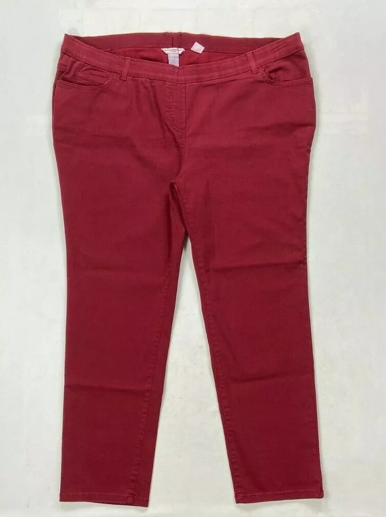 Women s Allison Daley Plus Slim Leg Comfort Fit Pants Sz 24W eBay