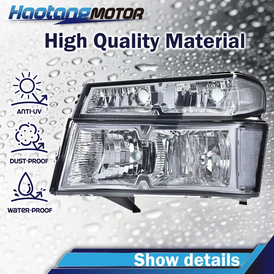 Faros de parachoques y luces traseras cromados aptos para Chevy Colorado GMC Canyon 04-12 Foto 4 de 4