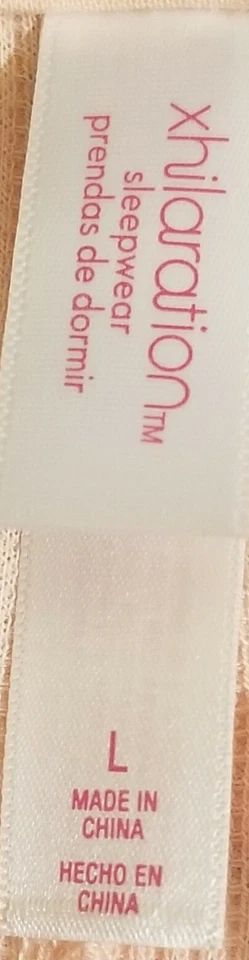 Prendas para dormir para mujer Xhilaration manga campana salón talla L solo melocotón Foto 4 de 4