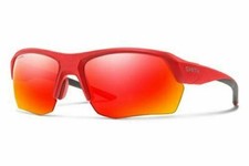 New Smith TEMPO MAX Sport Sunglasses  Matte Rise / ChromaPop Red Mirror Lens