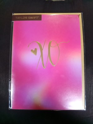 Unopened Taylor Swift XO Metallic Papyrus Greeting Card