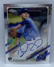 2021 Topps Chrome Tyler Zuber Royals RC Auto